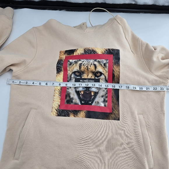 Well Known Studios Tiger Hoodie Unisex beige size Xlarge - Picture 11 of 14